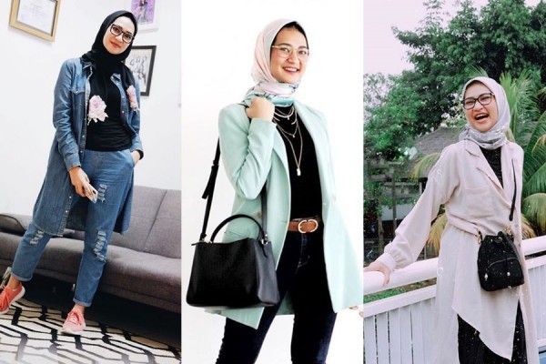 10 Inspirasi Outfit Hijab Kasual dengan Celana ala Angkie Yudistia