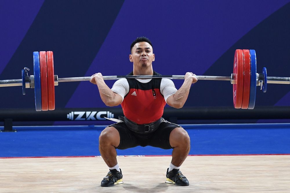 [FOTO] Aksi Lifter Eko Yuli Sumbang Emas di SEA Games 2019