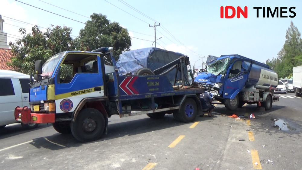 Kecelakaan Beruntun di Tegal Akibatkan Macet di Jalur Pantura