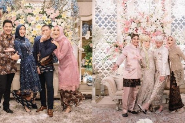 10 Momen Kompak nan Mesra Erica Putri & Deryl di Nikahan Citra Kirana
