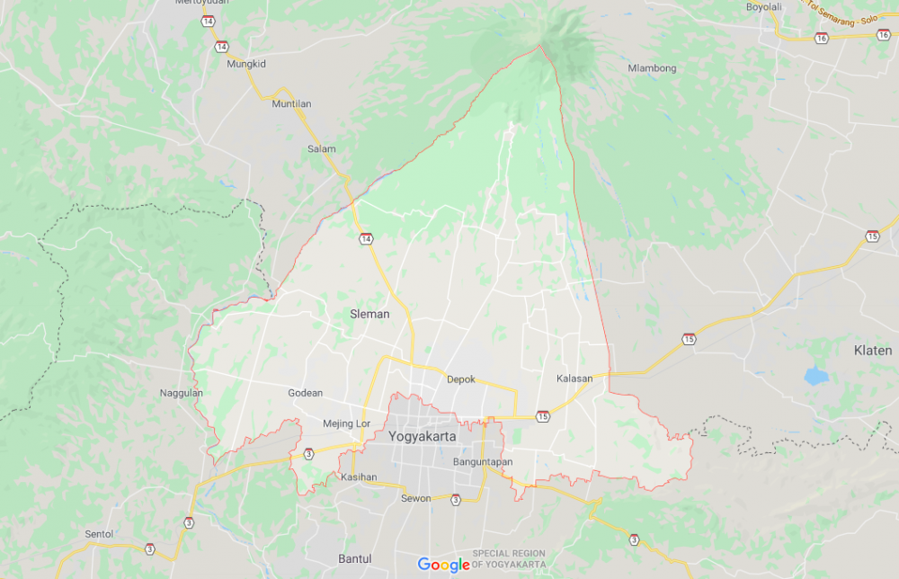 Kabupaten Sleman, Wilayah Paling Utara Daerah Istimewa Yogyakarta