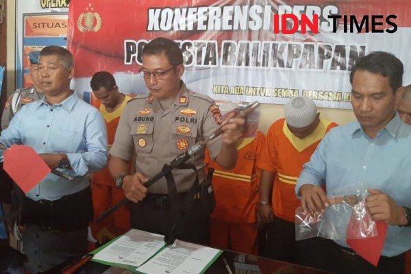 Kerap Memeras Pedagang, Enam Preman Pasar di Balikpapan Masuk Penjara