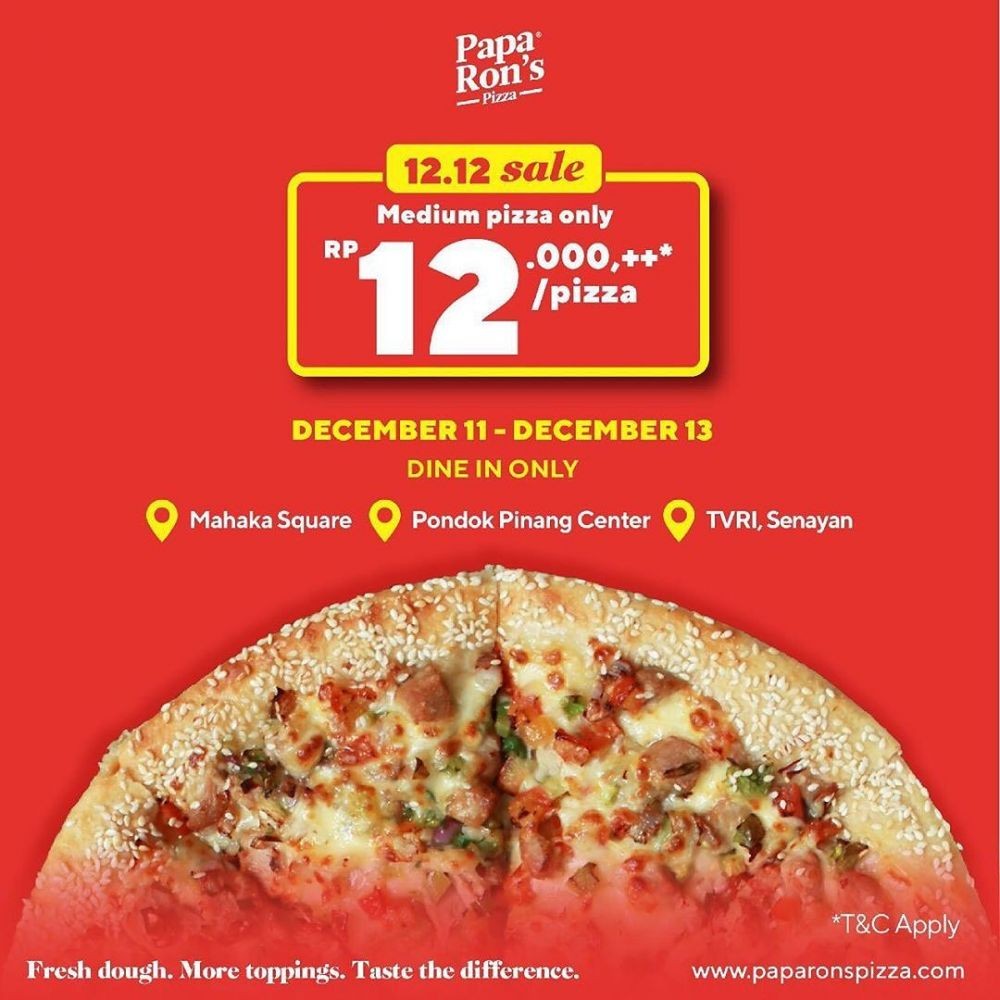 13 Promo Makan Murah Harbolnas 12.12, Harga Serba Rp12 ribu 