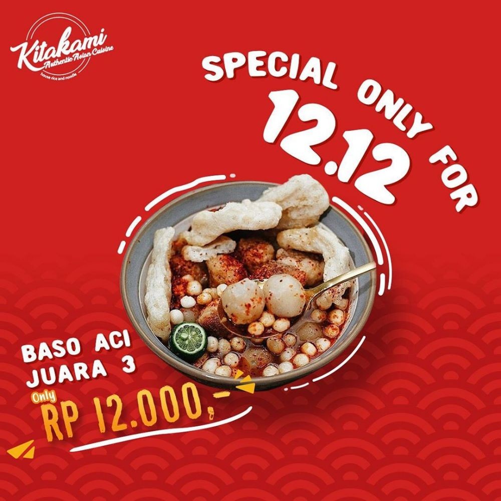 13 Promo Makan Murah Harbolnas 12.12, Harga Serba Rp12 ribu 