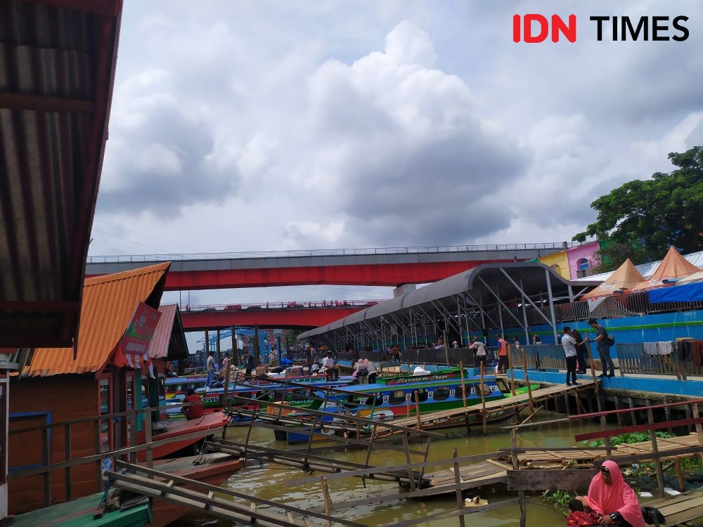 Pasar Terapung di Palembang Usung Tema Darussalam 