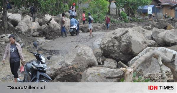 Banjir Bandang Terjang Kawasan Cisarua, Kabupaten Bogor