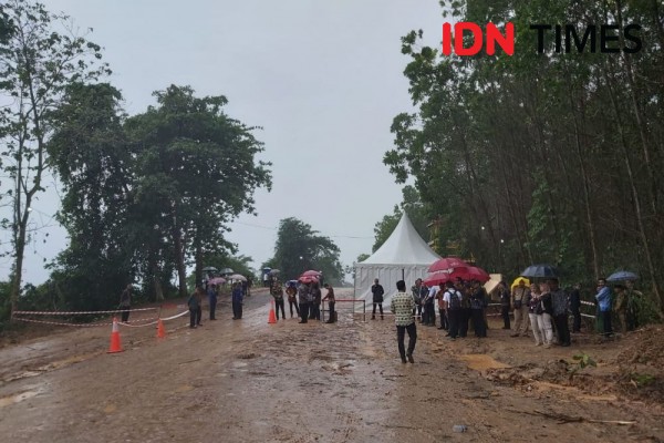 Rencana Dikunjungi Jokowi, Lokasi Ibu Kota Baru Diguyur Hujan Deras