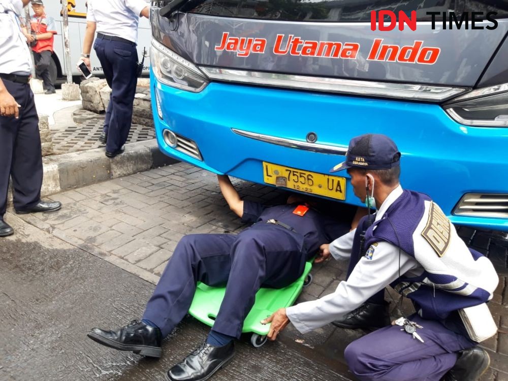 Ramp Check Jelang Nataru, Satu Bus Tak Layak Dipulangkan