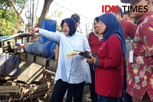 Antisipasi Banjir Surabaya Barat, Risma Buat Saluran di Dataran Tinggi