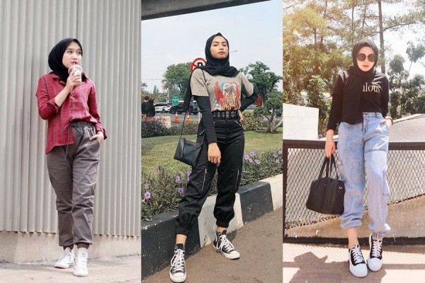 9 Inspirasi Ootd Hijab Dengan Jogger Pants Swag Stylish