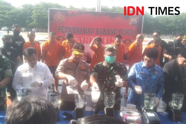 Polisi Blender 6,3 kilogram Sabu Jelang Akhir Tahun di Makassar