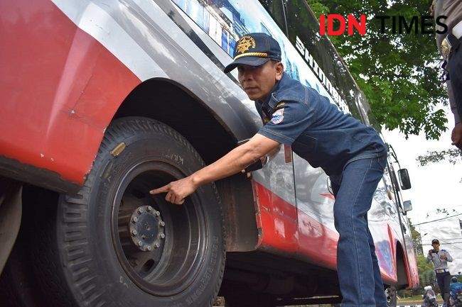 Dishub KBB Temukan Dua Bus Tak Laik Jalan di Kawasan Wisata Lembang