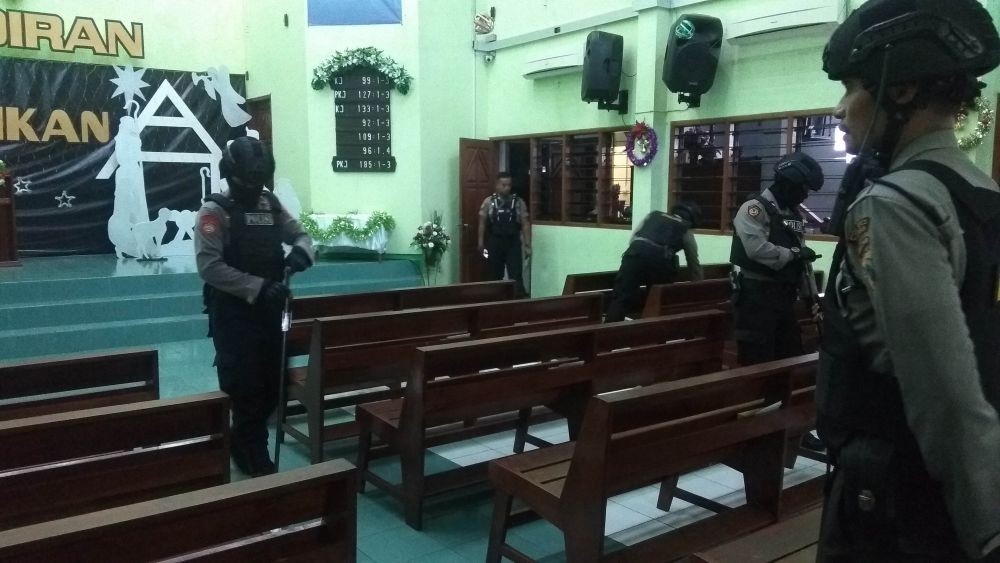 Jelang Misa Natal 2019, Polres Tuban Sterilisasi Sejumlah Gereja