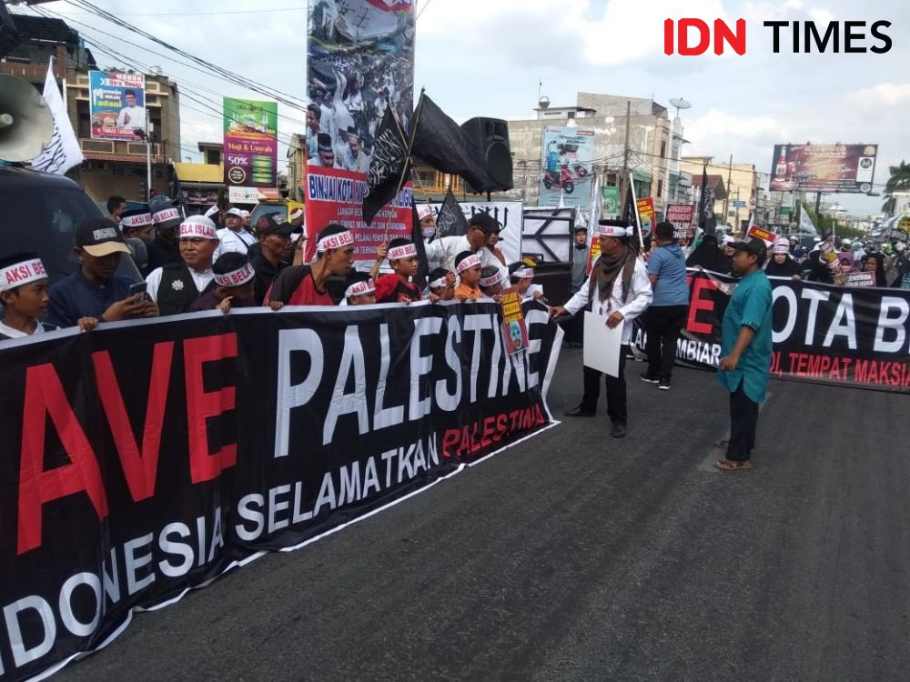 Solidaritas untuk Muslim Uighur dan Palestina Bergema Lagi di Binjai