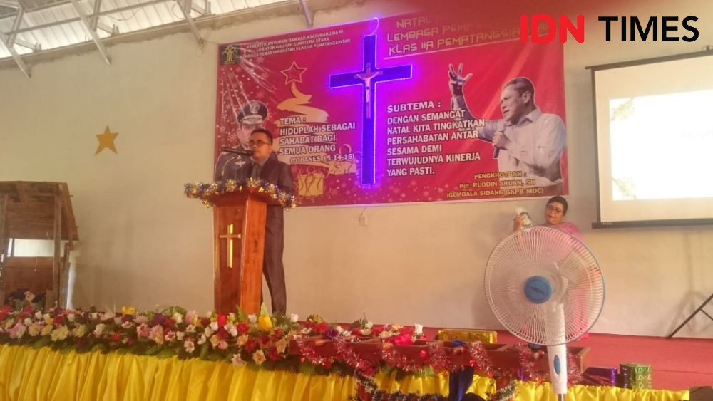 Kini Gereja dan Masjid Berdiri Berdampingan di Lapas Pematangsiantar