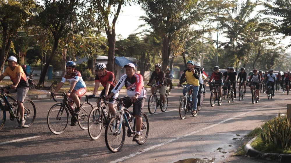 Last Sunday Ride, Ajak Ratusan Goweser Medan Bersepeda dengan Aman