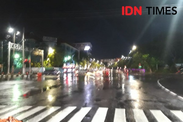 Dua Jam Jelang Tahun Baru 2020, Surabaya Masih Sepi