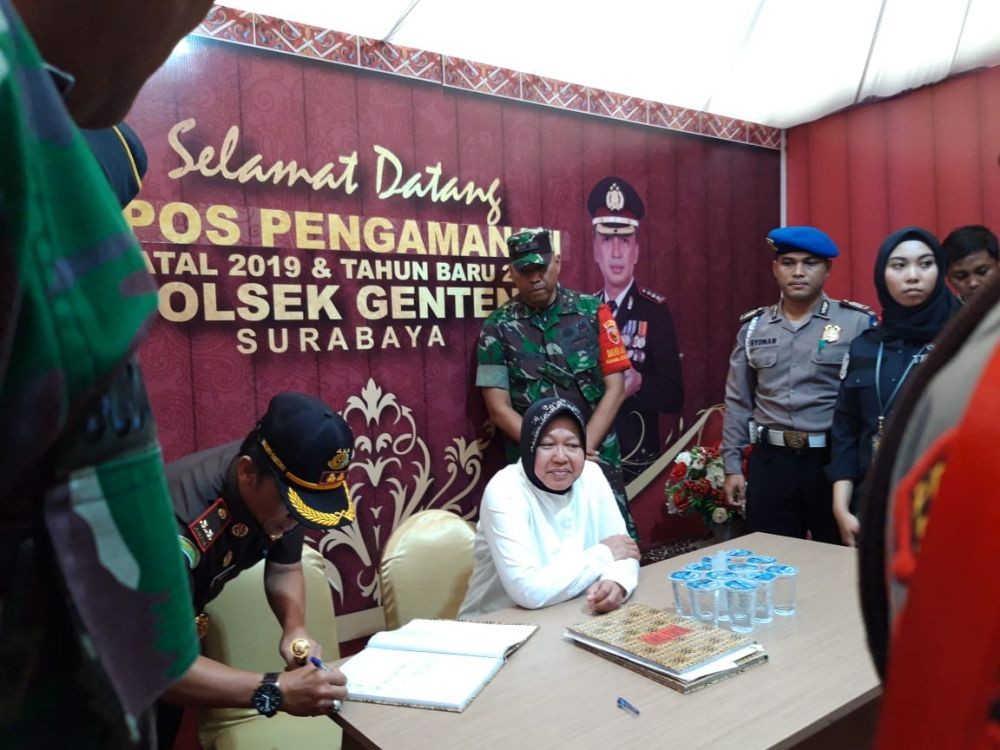 Wali Kota dan Kapolrestabes Pastikan Surabaya Aman Jelang Tahun Baru