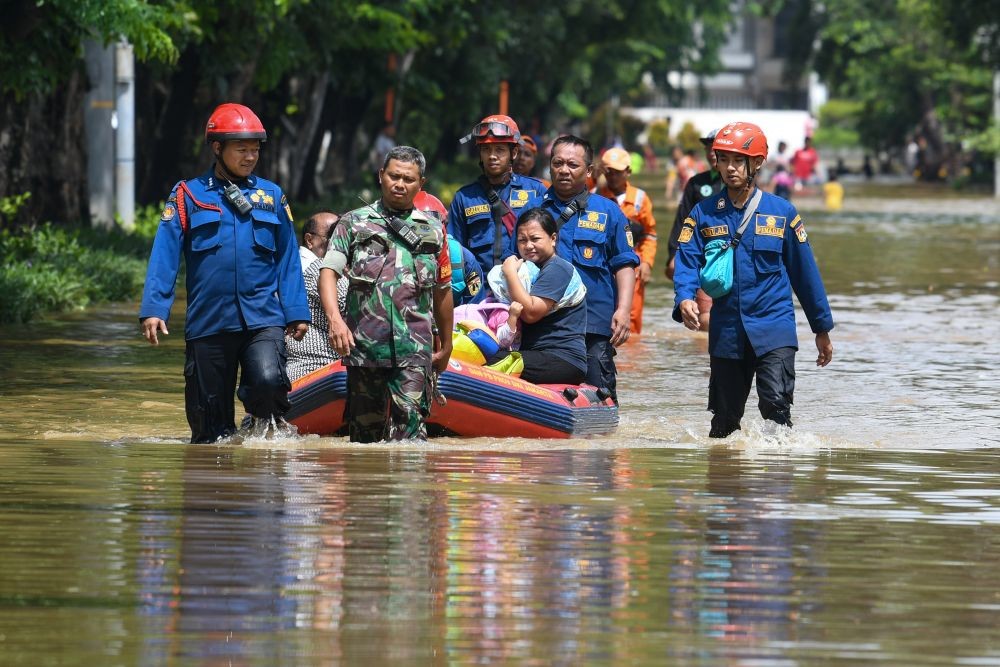 Pengungsi Banjir Cilacap Bertambah Capai 3.811 Jiwa  