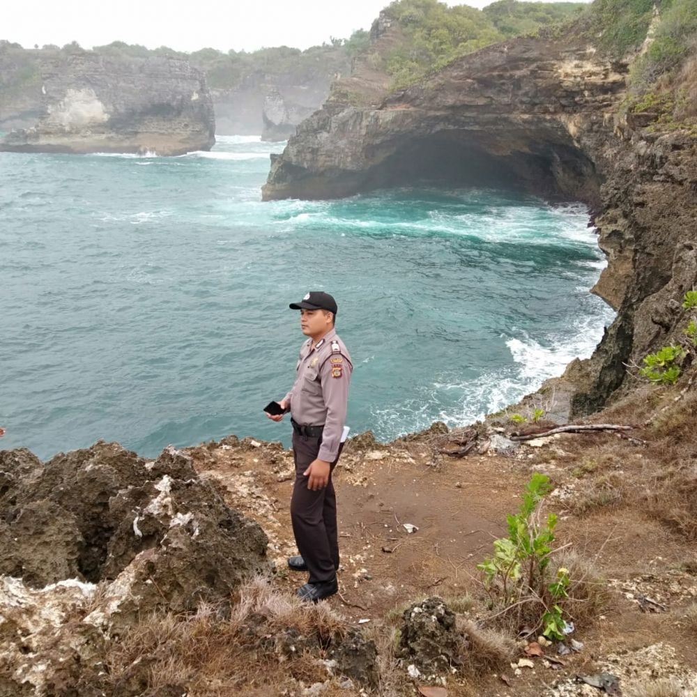 Mancing dari Tebing 7 Meter, Sulendra Dihantam Ombak Nusa Penida
