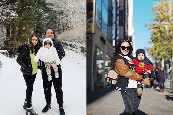 Keluarga Kecil Bahagia, Ini 10 Potret Liburan Momo Geisha ke Jepang