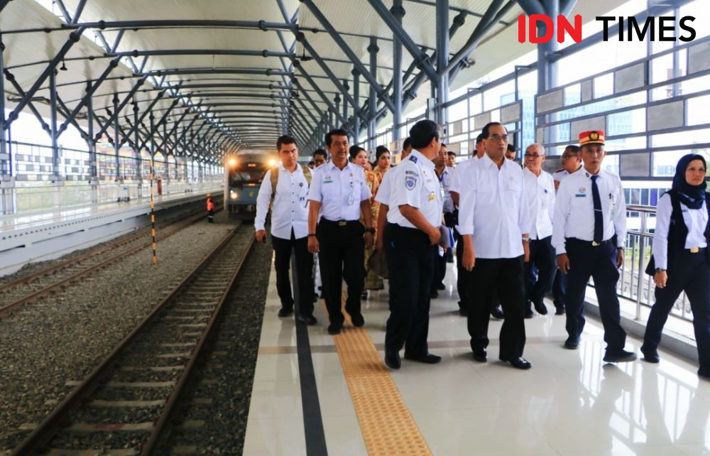 Jalur Layang Kereta Api 10,8 Km di Medan Beroperasi, Ini Kata Menhub