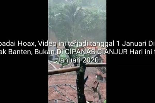 [CEK FAKTA] Viral Video Cipanas Puncak Dilanda Banjir Bandang: HOAKS!