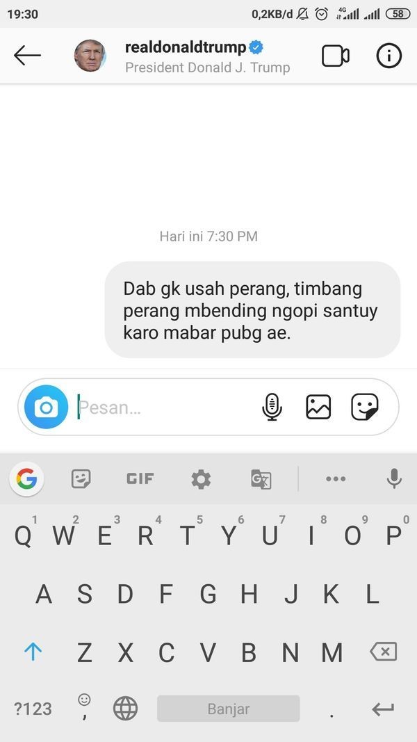 Takut PD III, Netizen Indonesia Kompak Kirim DM Kocak ke Donald Trump!