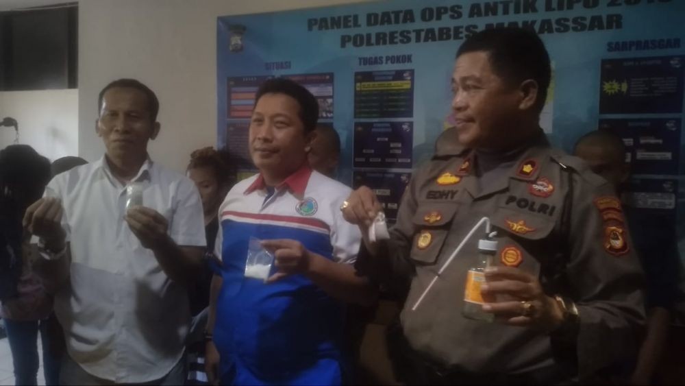Polrestabes Ungkap Sindikat Narkoba Libatkan IRT di Makassar