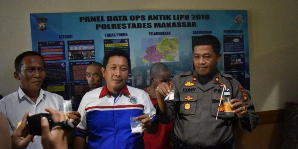 Polrestabes Ungkap Sindikat Narkoba Libatkan IRT di Makassar