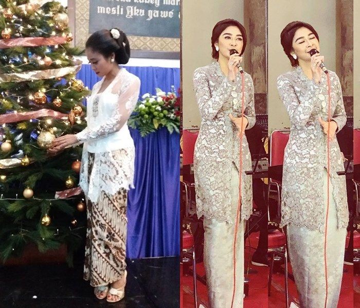 Sama-sama Anggun, 9 Potret Adu Kebaya Uut Permatasari Vs Sruti Respati
