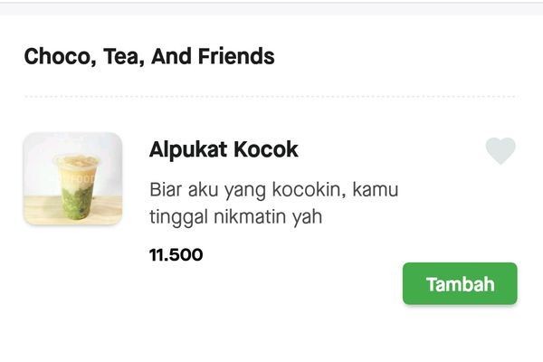 S3 Marketing, Warung Minuman di GoFood Ini Bikin Deskripsi yang Kocak!