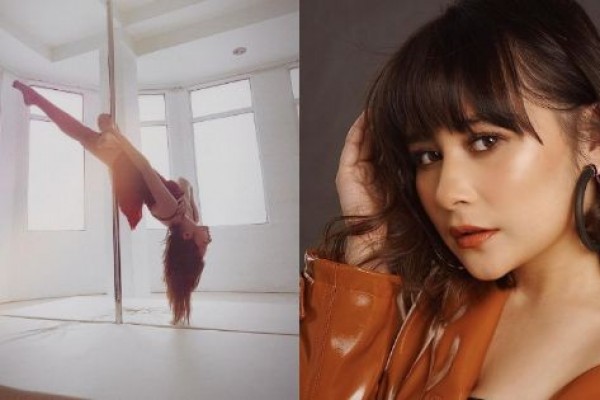 Lentur Banget! 10 Pesona Bugar Prilly Latuconsina Latihan Pole Dance
