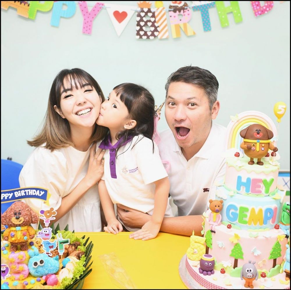 9 Potret Perayaan Ulang Tahun Gempi yang Ke-5 Bersama Gading dan Gisel