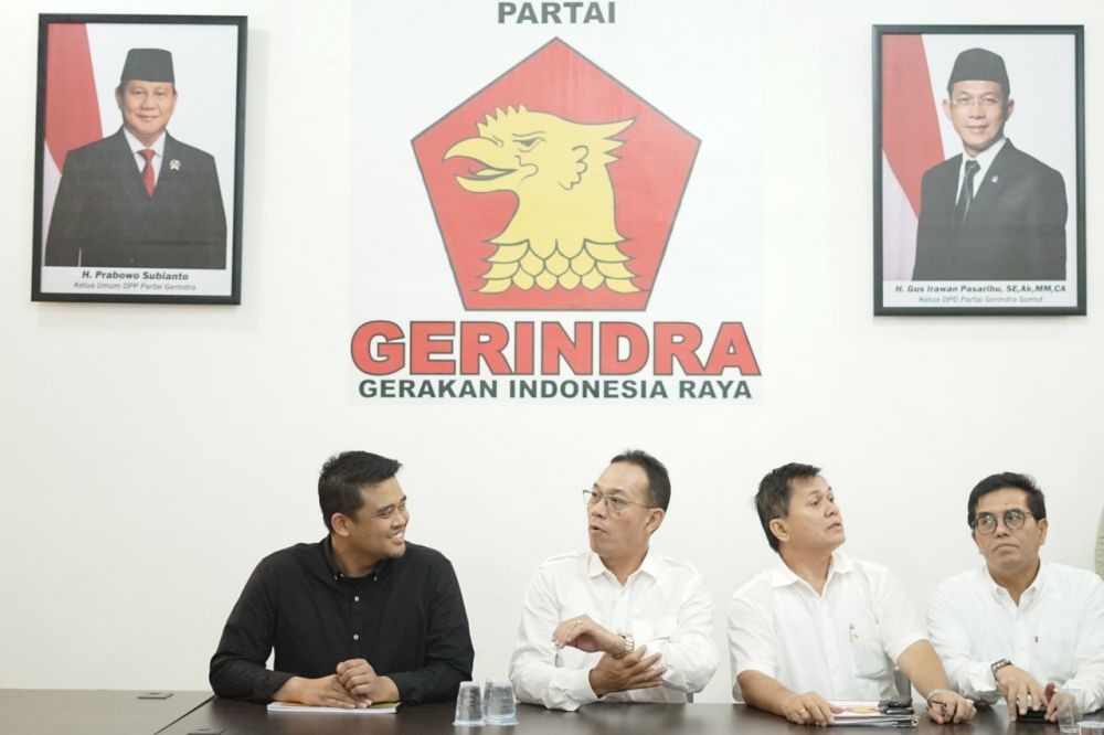 Diantar Ratusan Relawan, Bobby Nasution Resmi Mendaftar ke Gerindra