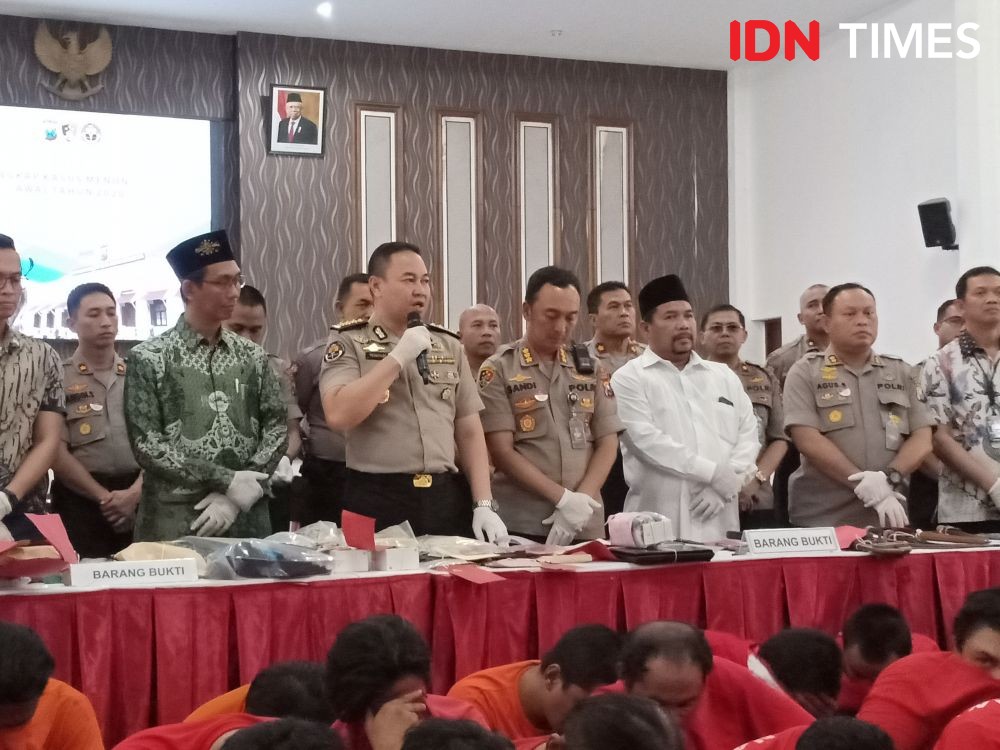 Dua Minggu Pertama 2020, Polrestabes Surabaya Ungkap 56 Kasus Kriminal
