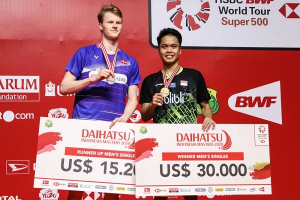 Kalah pada Final Ketiga di Indonesia Masters, Anders Antonsen Bangga!