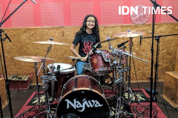 Mengenal Najwa Rashika, Drummer Remaja Berprestasi Asal Jogja