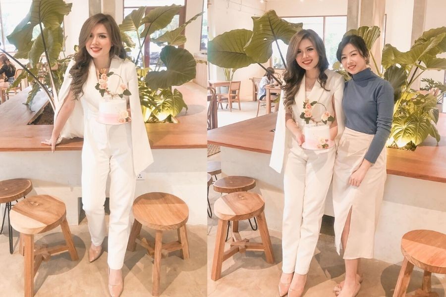 Memesona! 9 Office Look Christine Sindoko Beauty Vlogger dari Batam