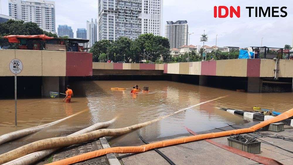 Lokasi Banjir Di Underpass Kemayoran Ternyata Bekas Landasan Pesawat