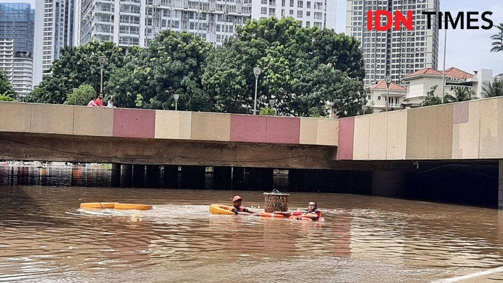 Underpass Kemayoran Banjir Lagi 2,5 Meter, 25 Petugas Dikerahkan