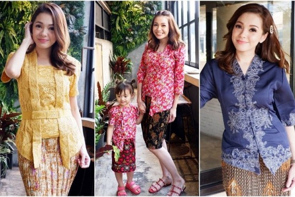 Inspirasi Gaya Kebaya Maya Septha, Berpadu Rok Lilit hingga Plisket