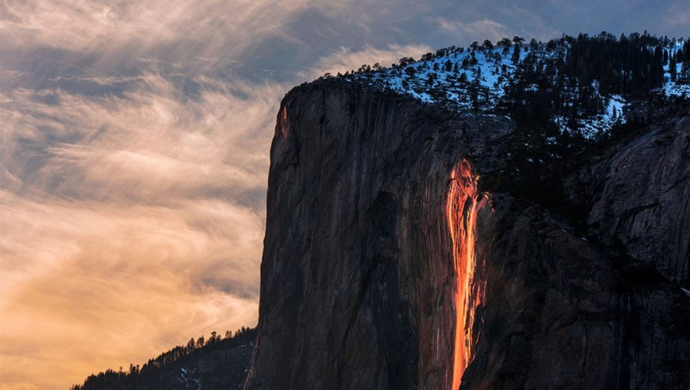 Fenomena Alam Langka Hasilkan Air Terjun Api di Yosemite, Amerika