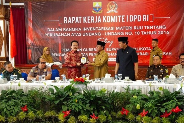 Komite I DPD RI Terima Masukan Penyederhanaan Birokrasi dan Pilkada