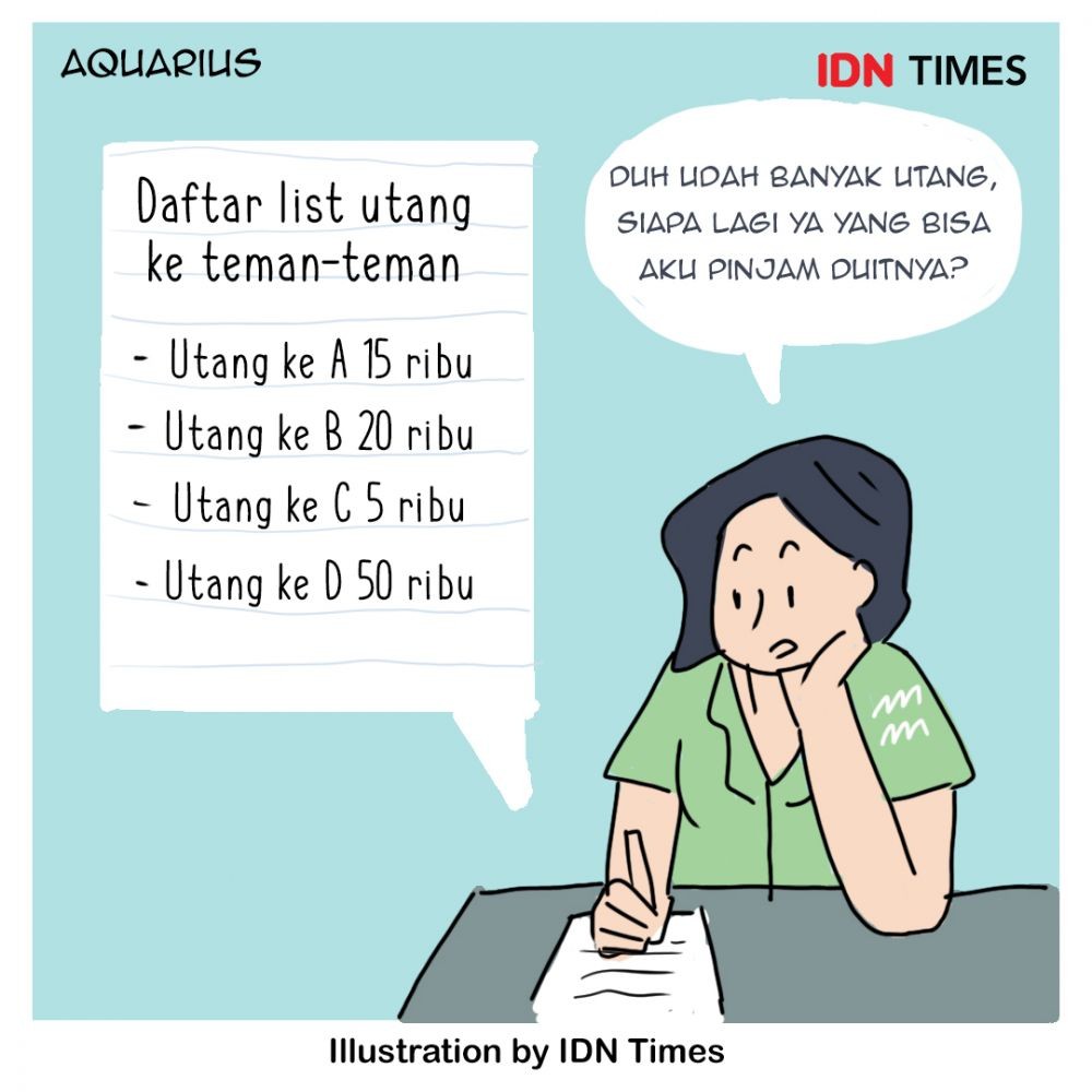 12 Ilustrasi Tingkah Laku Zodiak Baru Bokek, Siapa Paling Banyak Utang