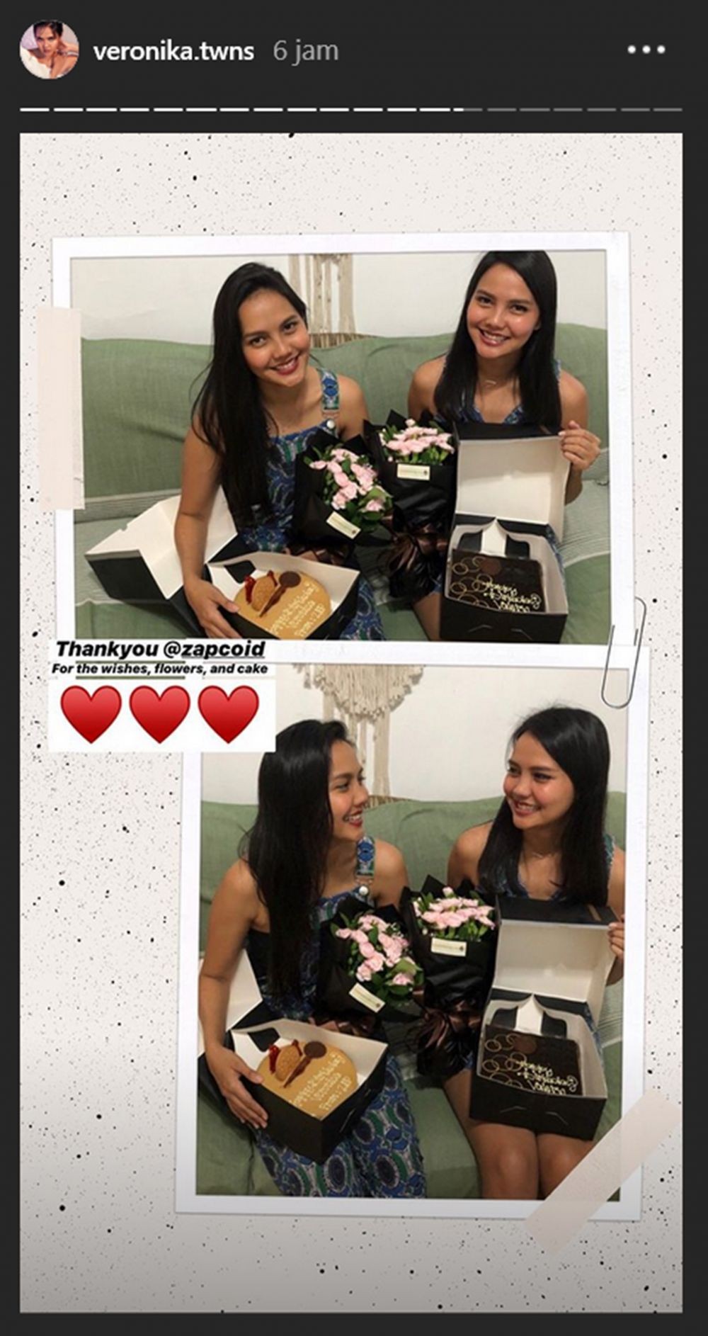 10 Momen Manis Kejutan Ultah ke-22 The Twins Valerie dan Veronika