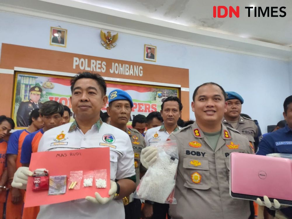 Polres Jombang Ringkus 19 Pelaku Narkoba dalam Waktu Seminggu