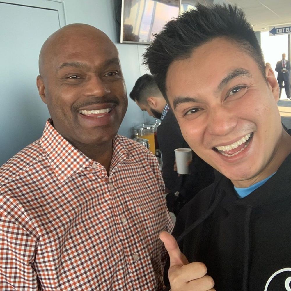 Intip 10 Momen Baim Wong Saat Nonton NBA All-Star Weekend 2020, Gokil!