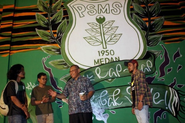 Resmikan Mural di Stadion Teladan, Akhyar: Pecinta PSMS akan Senang
