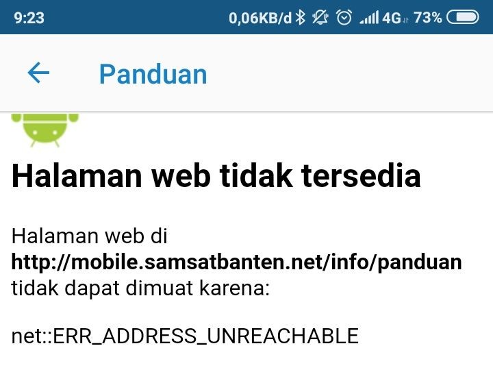 Alasan Aplikasi e-Samsat Banten Gak Bisa Diakses